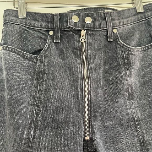 Rag & Bone Iver Black Bain Zipper Detail Jeans - Picture 2 of 7